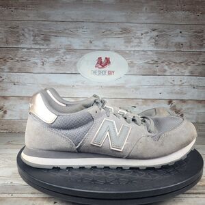 New Balance 500 Sneakers Women Sz 8.5 Gray Suede Comfort Lace Up Walking Running